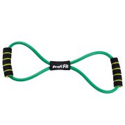Эспандер трубчатый восьмерка, зеленый, сопротивление сильное 7,5 кг PROFI-FIT РАСПРОДАЖА
