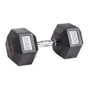 Гантель гексагональная обрезиненная PROFI-FIT 30 кг