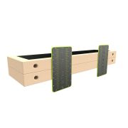 W Скамья с резиновым ковриком и шкалой ZAVODSPORTA