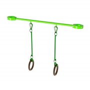 W108 Перекладина 1200 мм с гимнастическими  кольцами ZAVODSPORTA