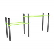 W310 Воркаут Брусья двойные для отжиманий разноуровневые ZAVODSPORTA