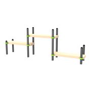 W325 Воркаут Скамейка трехуровневая ZAVODSPORTA