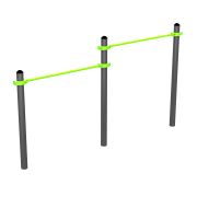 W333 GTO Перекладины разноуровневые для подтягивания из виса лежа на низкой перекладине ZAVODSPORTA