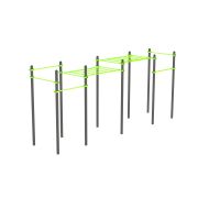 W348 Воркаут (рукоход классический двухуровневый, 6 перекладин) ZAVODSPORTA