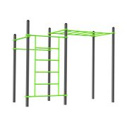 W218 Воркаут (2 перекладины, шведская стенка, рукоход классический) ZAVODSPORTA