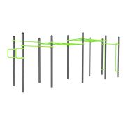 W224 Воркаут (поручни, 2 турника, рукоход клас. 2 ур., 2 перекладины, перекладины верт.) ZAVODSPORTA