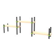 W225 Воркаут Скамейка трехуровневая ZAVODSPORTA