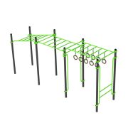 W258 GTO Рукоход с изменением высоты с подвижными кольцами (разноуровневый) ZAVODSPORTA