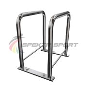 Велопарковка Евро-стандарт-4 из нержавеющей стали 42 мм