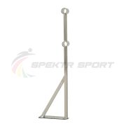 Стойка балетного станка двухрядного напольная Фуэте (нерж. сталь)