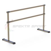 Переносной хореографический станок двухрядный (опоры - нерж. сталь) Адажио