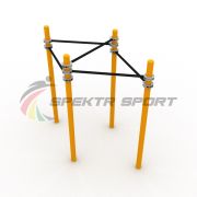 Двойной треугольник из турников для Воркаут SP WRK-19_76mm