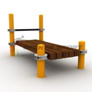 Лавочка Воркаут для пресса с перекладиной SP WRK-28_76mm