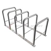 Велопарковка Евро-стандарт-10 из нержавеющей стали 42 мм