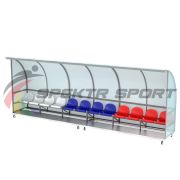 Кабинка для игроков и судей мобильная на 12 мест