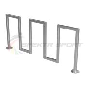 Велопарковка Зигзаг на 3 места из нерж. стали