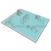 Районная площадка для Воркаут и WRK 4_76mm