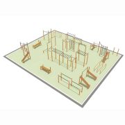 Парковая площадка для Воркаут и WRK 1_76mm