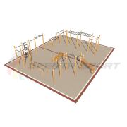 Площадка уличная для воркаут Дворовая 3_76mm