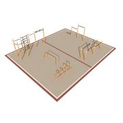 Площадка уличная для воркаут Дворовая 4_76mm