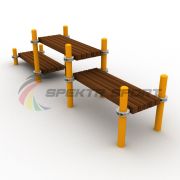 Тройная лавочка Воркаут SP WRK-56_76mm