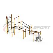 Спортивный комплекс для инвалидов-колясочников WRK-D16_76mm