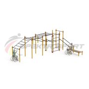 Спортивный комплекс для инвалидов-колясочников WRK-D21_76mm