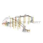 Спортивный комплекс для инвалидов-колясочников WRK-D23_76mm