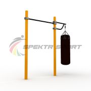 Турник классический для занятий Воркаут с боксерской консолью SP WRK-07+Box_76mm