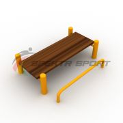 Лавочка Воркаут для пресса с упором для ног SP WRK-34E_76mm