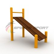 Лавочка Воркаут для пресса с уклоном и перекладиной SP WRK-27E_76mm эконом