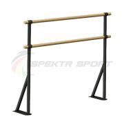 Хореографический станок двухрядный напольный Фуэте Блэк