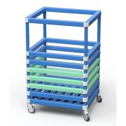 Корзина для хранения инвентаря 800х700х1350 мм ПВХ  (закругленный профиль)