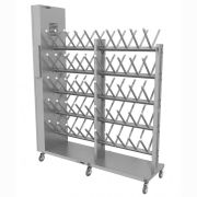 Сушильный стеллаж для обуви «SL2 Лидер -Премиум» мобильный двусторонний 50 пар 2000Х1730Х50мм