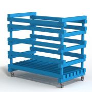 Корзина для хранения инвентаря, мячей жесткий ПВХ 1000х600х970 мм