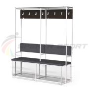 Индивидуальное место хоккеиста (без полукруглой верхушки) ширина 580 мм (2-х секционный)