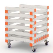 Корзина из ПВХ для детского плавательного инвентаря 570х570х600 мм