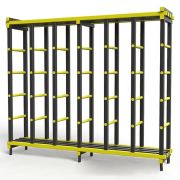 Стеллаж для хранения аква-инвентаря жесткий ПВХ 2000х600х2000 мм