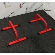 Упоры напольные для отжиманий (паралетсы) Spektr Sport цв. красный (пара)