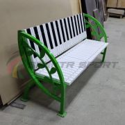 Скамья уличная Клавиши с веточкой 2000*900*630 мм, каркас металл