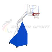 Стойка баскетбольная мобильная складная вынос 1,65м