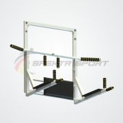 Турник 3 в 1 на раме Прайм сварной цв. белый