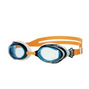 Очки детские для плав.TORRES Fish Kids, SW-32522OR, голубые.линзы,бело-ч.оправа, раздв. рег.ремешок