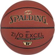 Мяч баск. SPALDING TF ZiO Excel, 76940z, р.7, композит. кожа (ПУ), коричнево-черный