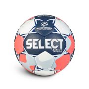 Мяч ганд. SELECT Ultimate EHF Euro Men Replica v26, 3571854749, р.2, ПУ, руч.сш, бело-сине-коралл