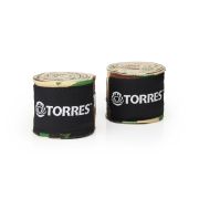 Бинт боксерский эластичный TORRES, PRL62017CA, дл. 3,5 м, шир. 5,5 см, 1 пара, хаки камуфляж