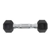 Гантель TORRES 1 кг, PL51901, металл в резиновой оболочке, форма шестигранник, черный