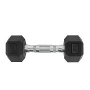 Гантель TORRES 3 кг, PL51903, металл в резиновой оболочке, форма шестигранник, черный