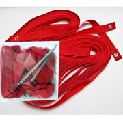 Компл. для разметки площ. для пляж. вол., FS-R-№02, ленты ПЭ,шир.5 см,8х16 м,6 мет.колышка,красн