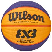 Мяч баск. WILSON FIBA3x3 Official, WTB0533XB, р.6, FIBA Appr., синт. PU, бутил. кам, желто-синий